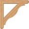 Ekena Millwork Funston Craftsman Smooth Bracket w/ Offset Brace, Western Red Cedar, 7 1/2"W x 46"D x 46"H BKT0806X46X46FST04SWR - alternate 3